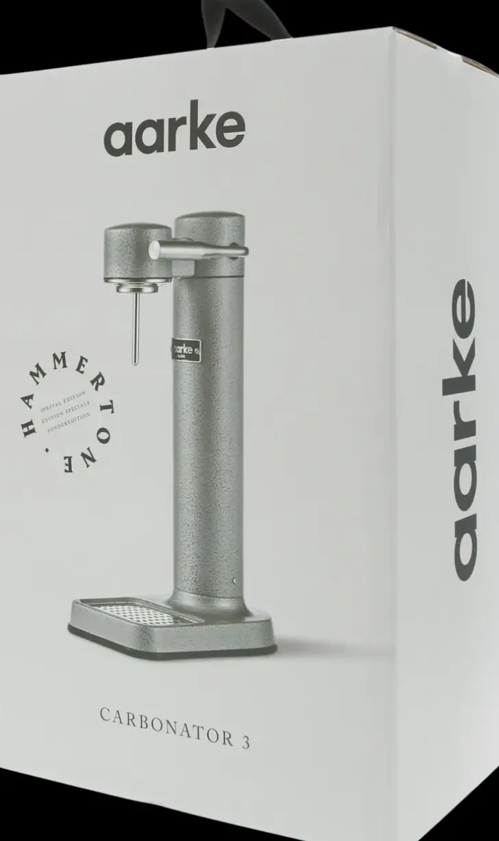 Aarke Carbonator 3 Hillihapotuslaite, Sisaltaa Pullon, Harmaa