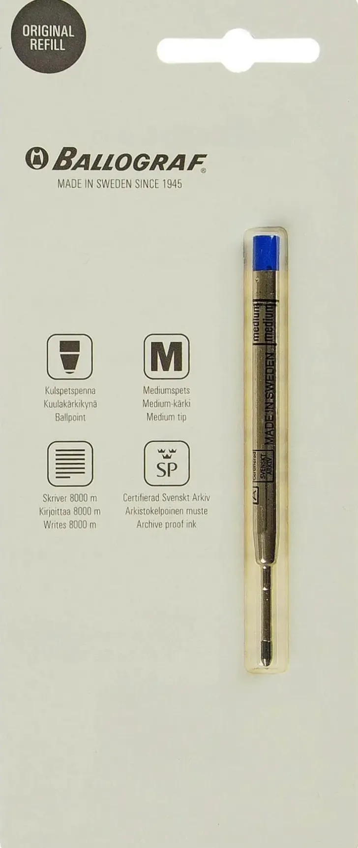 Ballograf Epoca Vaihtomustesailio 1900 M Sininen
