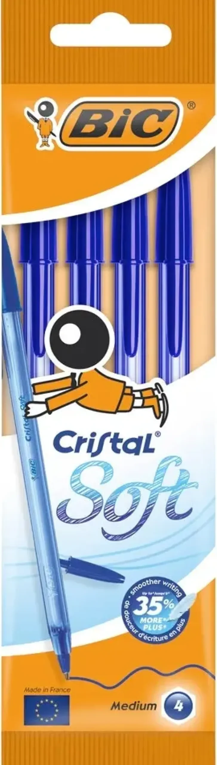 Bic Cristal Soft Kuulakyna 4Kpl