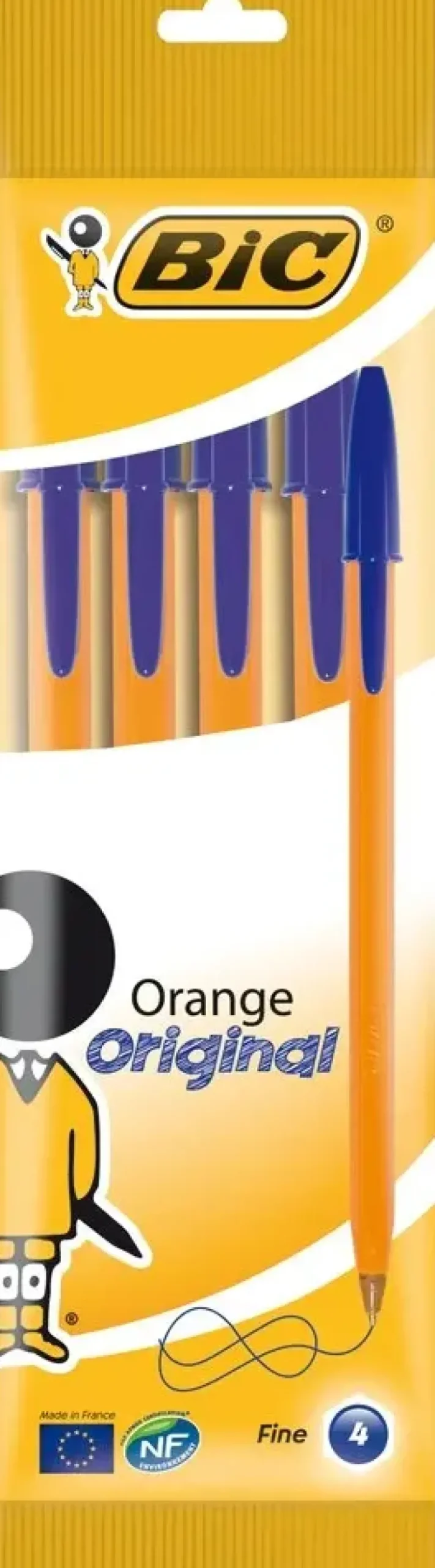 Bic Kuulakyna Orange 4Kpl Sininen Muste