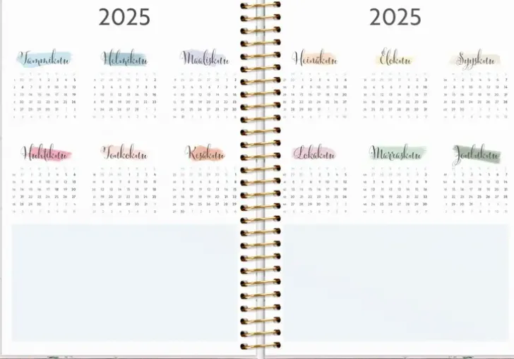 Burde Kalenteri 2024 Life Organizer