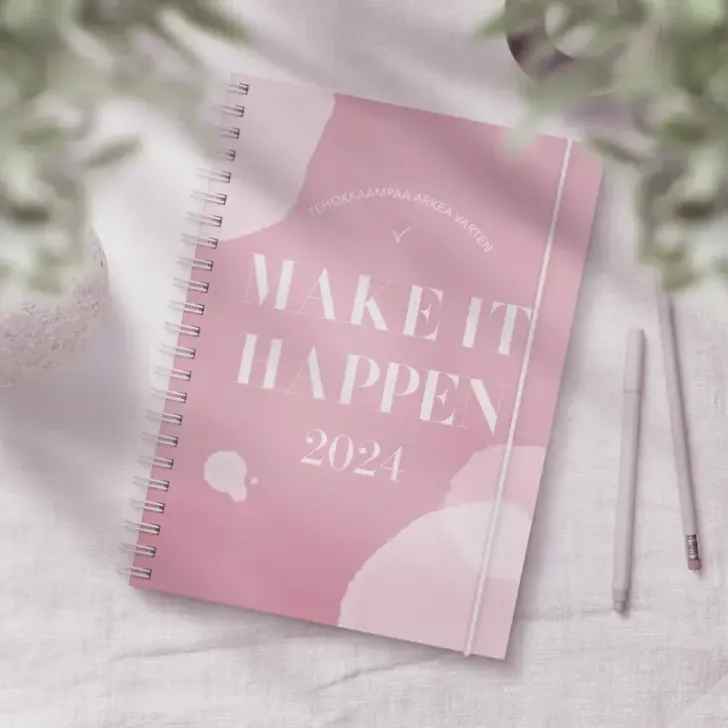 Burde Kalenteri 2024 Make It Happen Roosa