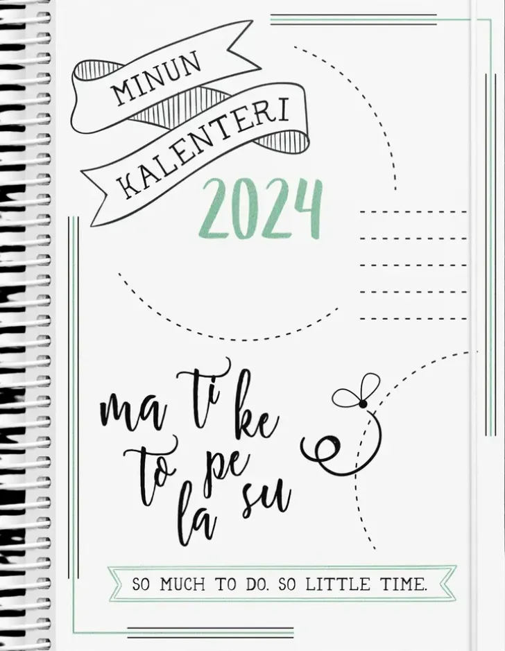 Burde Kalenteri 2024 Scribble Ii A5