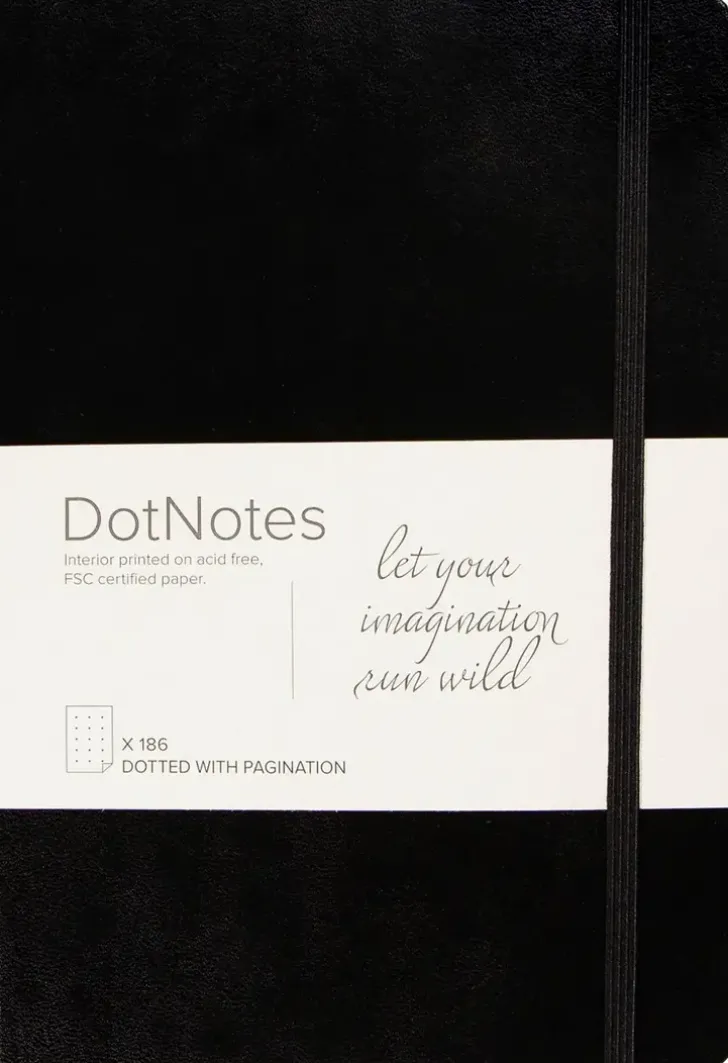 Burde Muistikirja Dotnotes, Musta, Fsc Mix