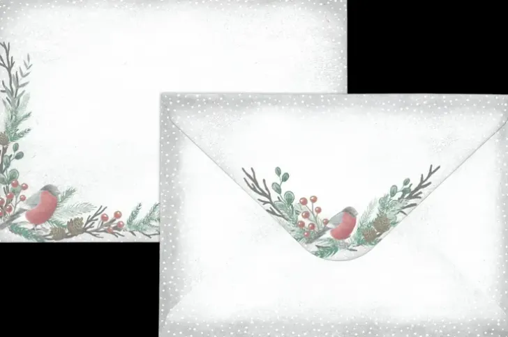 C6 Kirjekuori Punatulkku 10Kpl/Pkt