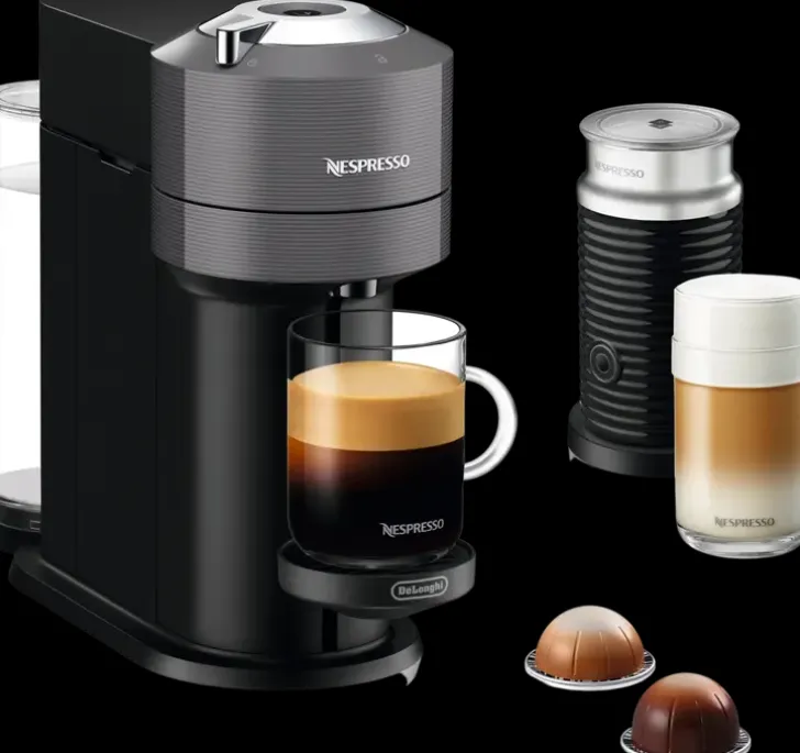 De'Longhi Env120.Gyae Nespresso Vertuo Next Kahvikone + Aeroccino Maidonvaahdotin