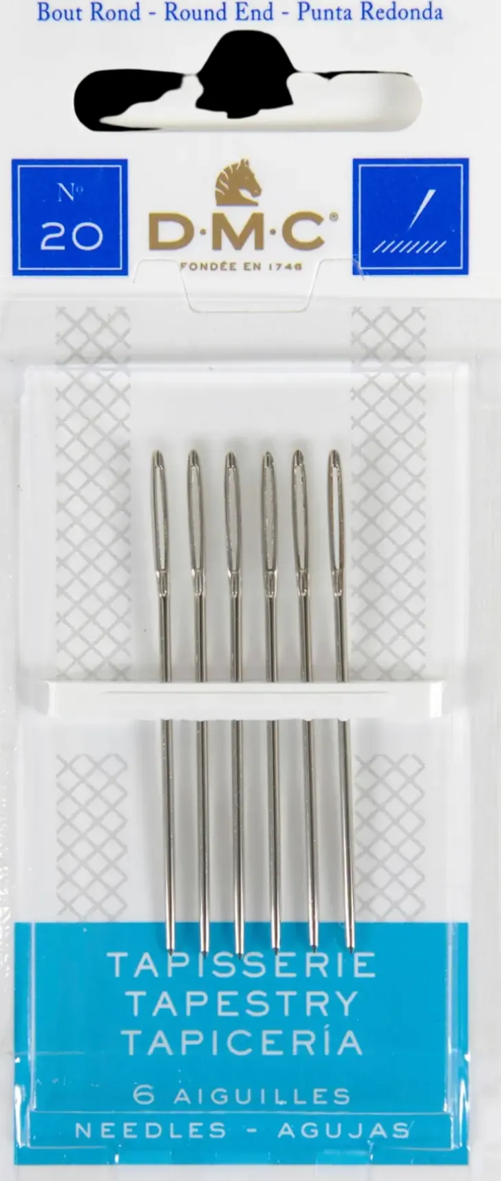 Dmc Tylppakarkinen Kanavaneula 20