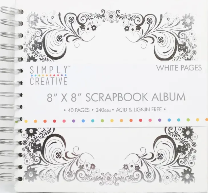 Dovecraft Simply Creative Leikekirja Valkoisilla Valilehdilla