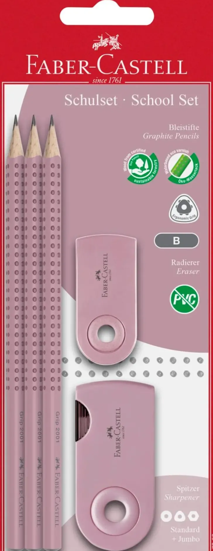 Faber-Castell Grip 2001 3 Kynaa,Teroitin,Kumi