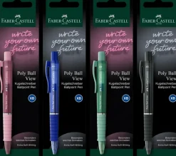 Faber-Castell Poly Ball View Kuulakyna Xb Sininen Muste Varilajitelma