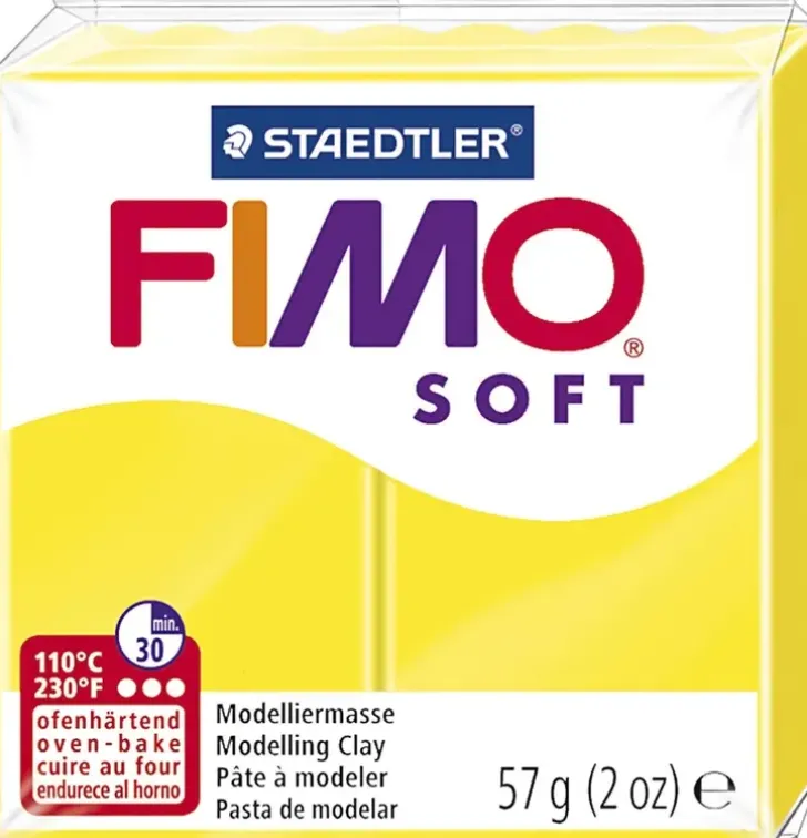 Fimo Soft Muovailumassa, Sitruuna, 57 G