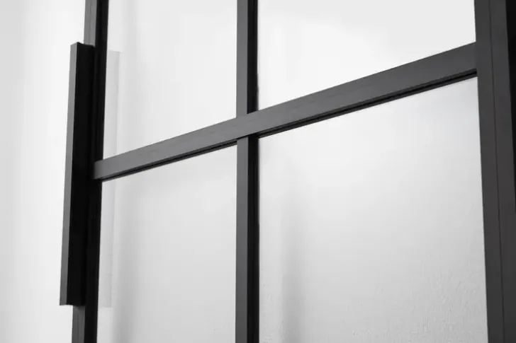 Habo Ovi Cube 1000X2133X28 Musta/Lasi