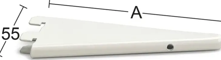 Habo U-Kannatin 611 30Cm Valkoinen