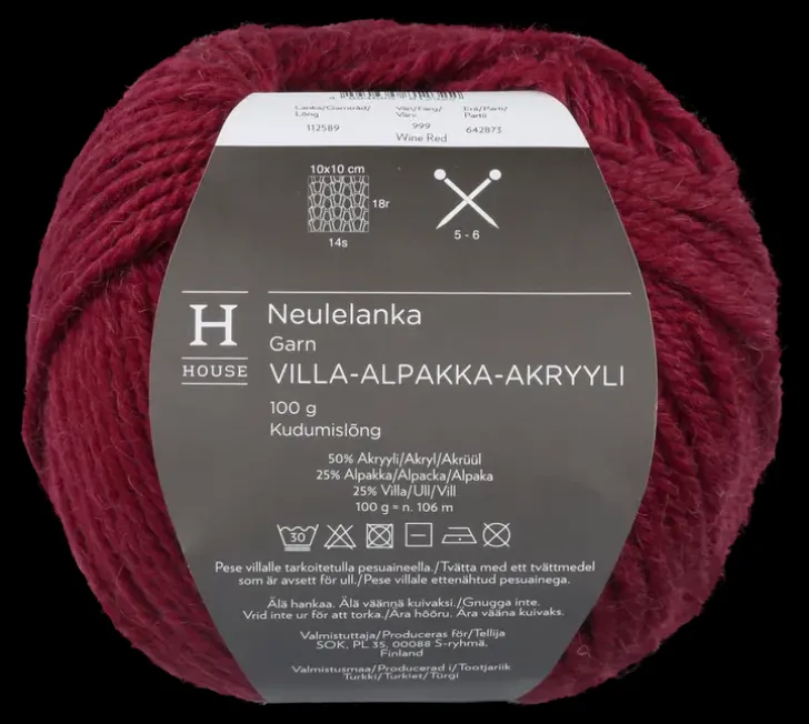 House Neulelanka Villa-Alpakka-Akryyli 112589 100 G