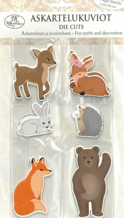 J.K. Primeco Askartelukuviot Elaimet 6Kpl/Kuvio