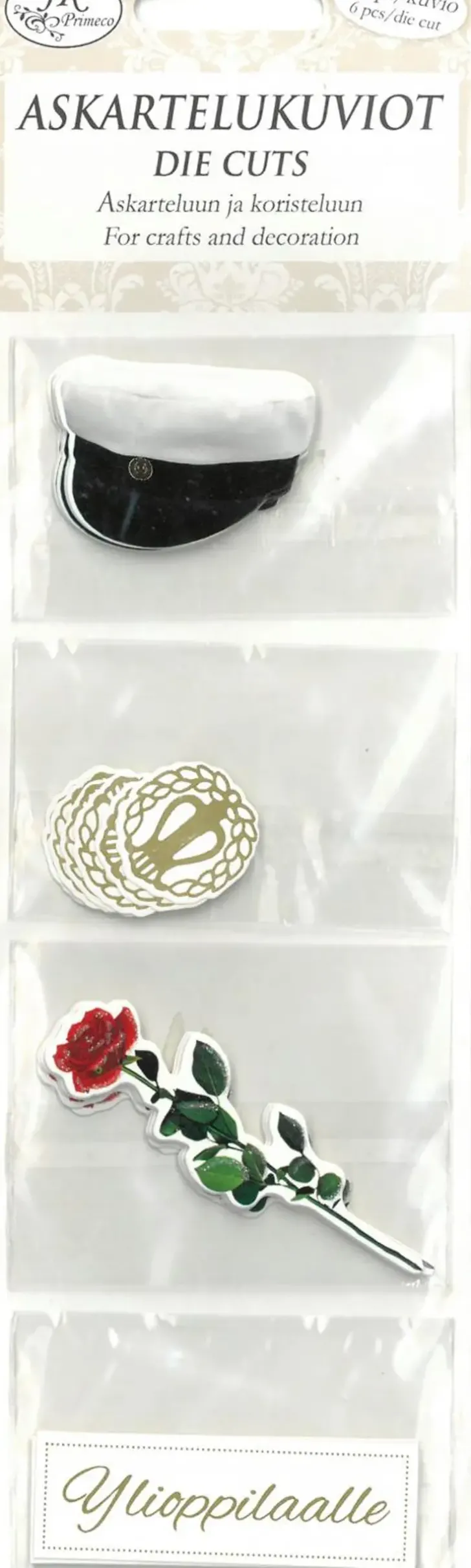 J.K. Primeco Askartelukuvio Ylioppilas 6Kpl/Kuvio