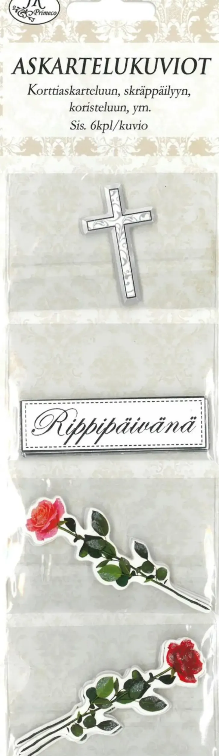 J.K. Primeco Askartelukuvio Rippijuhla 6Kpl/Kuvio