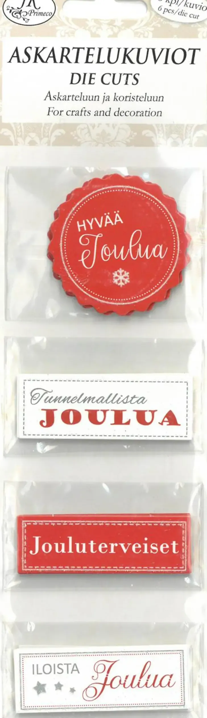 J.K. Primeco Askartelukuvio Kapea Joulu