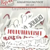 J.K. Primeco Askartelukuvio Iso Joulutekstit Punaharmaa