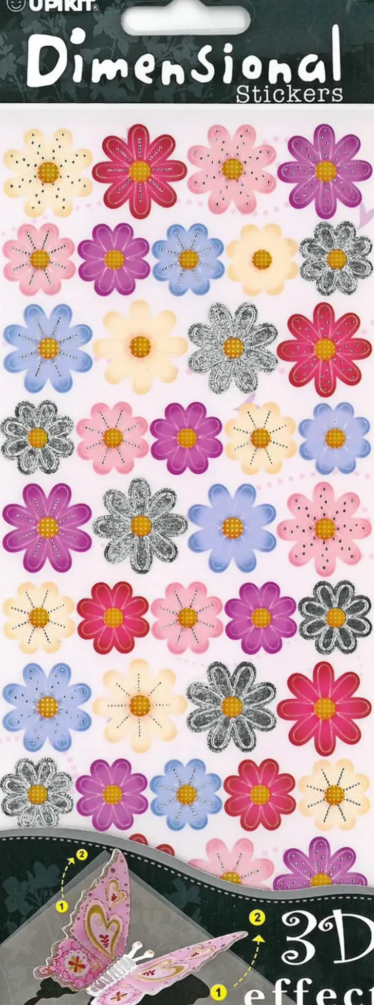 J.K. Primeco 3D Tarra-Arkki Varilliset Kukat