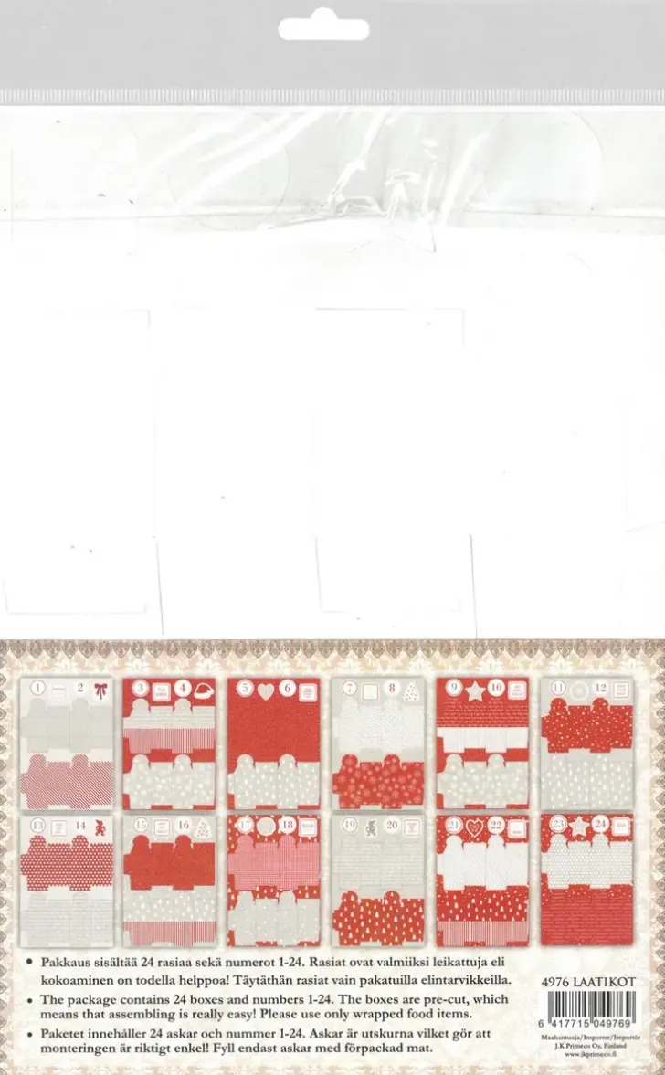 J.K. Primeco Diy-Joulukalenteri Laatikot