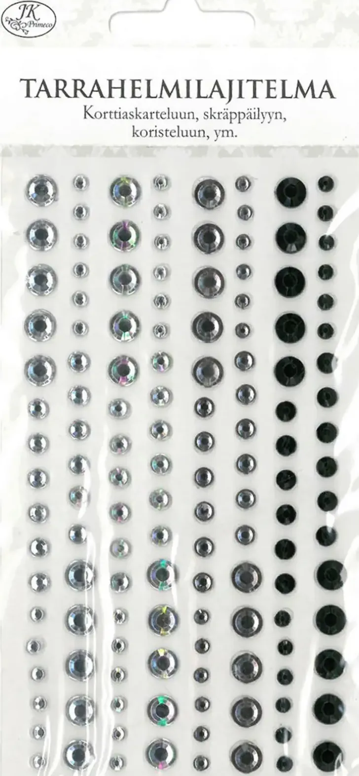 J.K. Primeco Glitterhelmilajitelma Tarralla Hopea/Musta