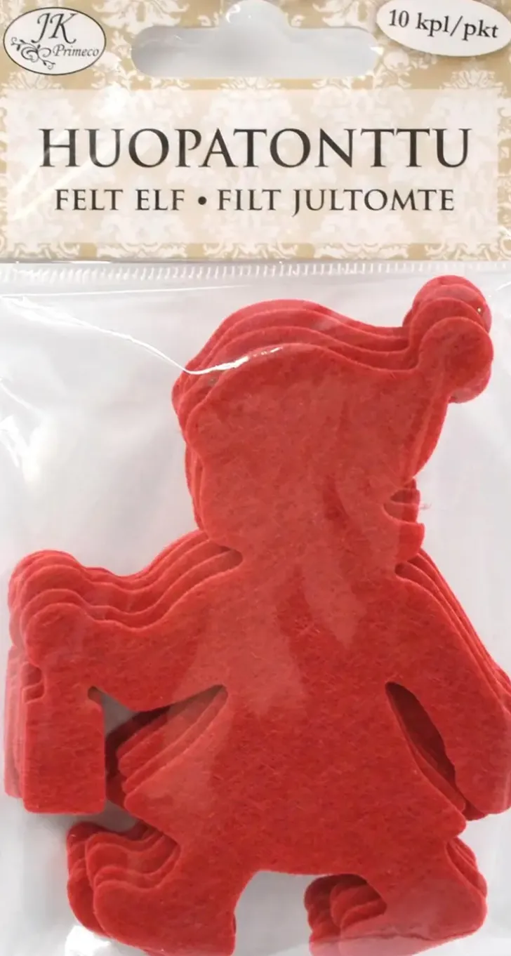 J.K. Primeco Huopatonttu Punainen 10 Kpl