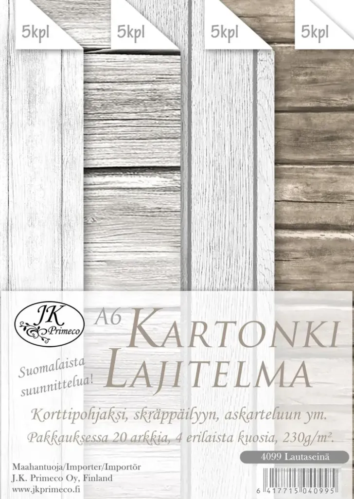 J.K. Primeco Kartonkilajitelma A6 Lautaseina 20Ark