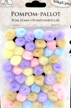 J.K. Primeco Pompom-Pallot Pastelli 50Kpl