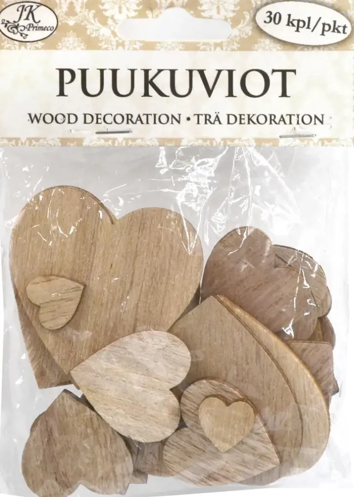 J.K. Primeco Puukuvio Sydanlajitelma 30 Kpl
