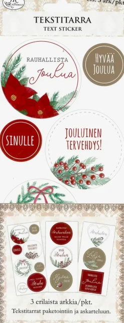 J.K. Primeco Tekstitarra Iso Havut Ja Marjat 3 Ark