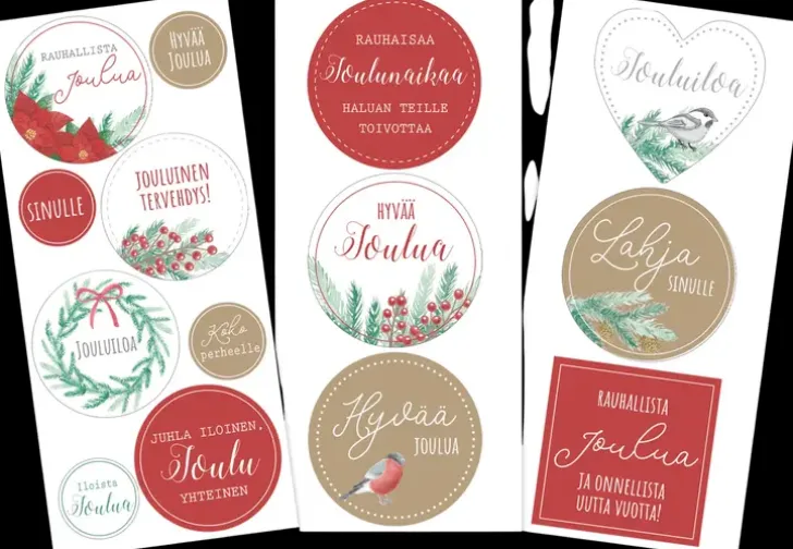 J.K. Primeco Tekstitarra Iso Havut Ja Marjat 3 Ark