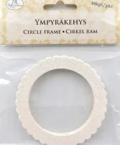 J.K. Primeco Ympyrakehys Glitter Valkoinen 10Kpl/Pkt