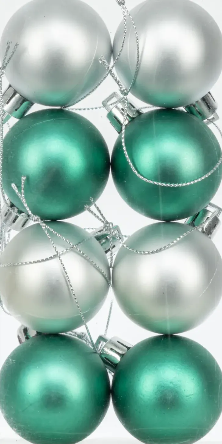 Joulupallo 4 Cm Matta 8 Kpl