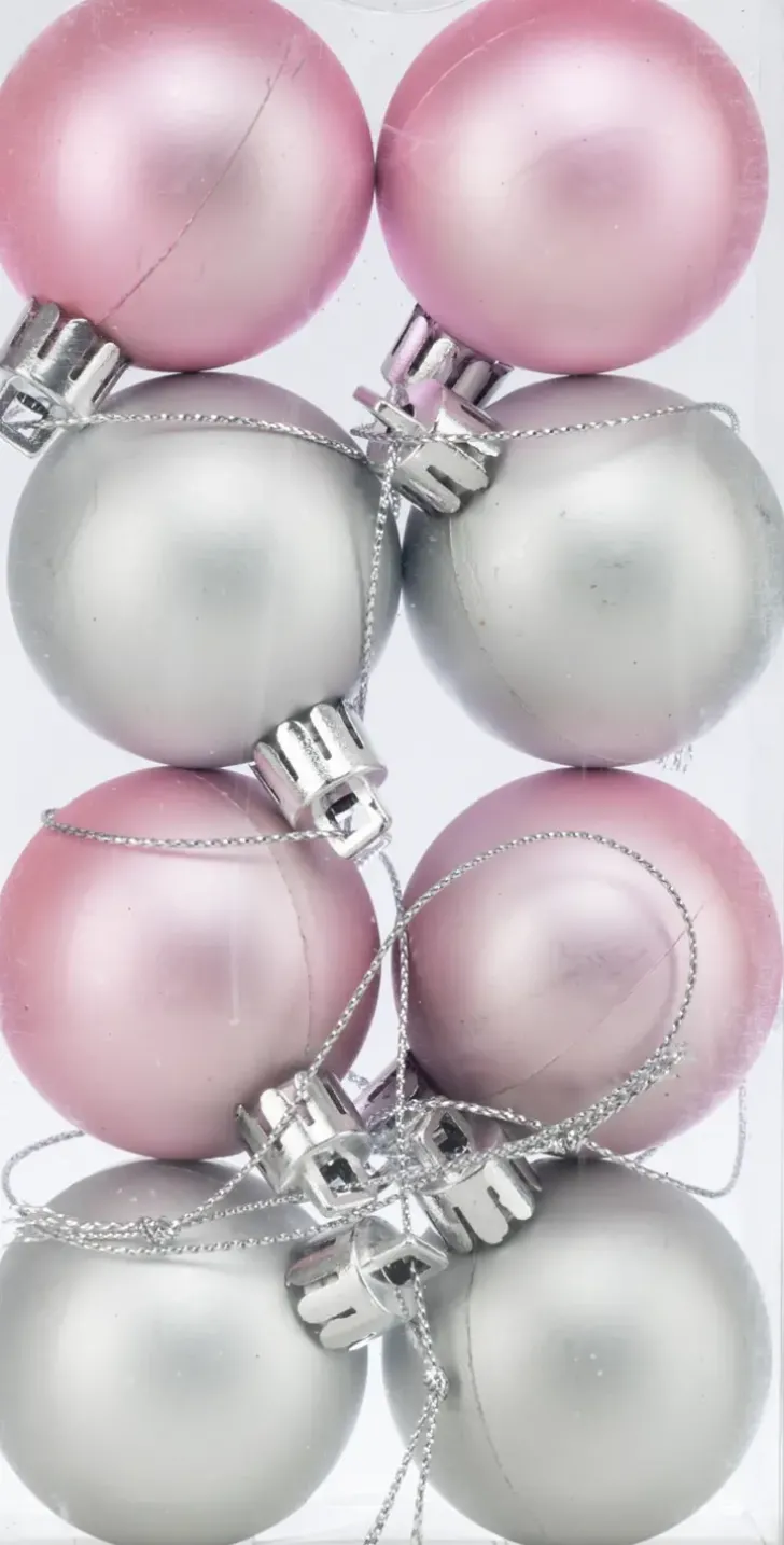 Joulupallo 4 Cm Matta 8 Kpl