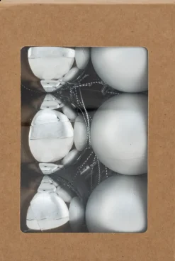 Joulupallo Hopea 12Kpl 5Cm