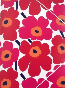 Karto Marimekko Kulmalukkokansio A4 Unikko Punainen