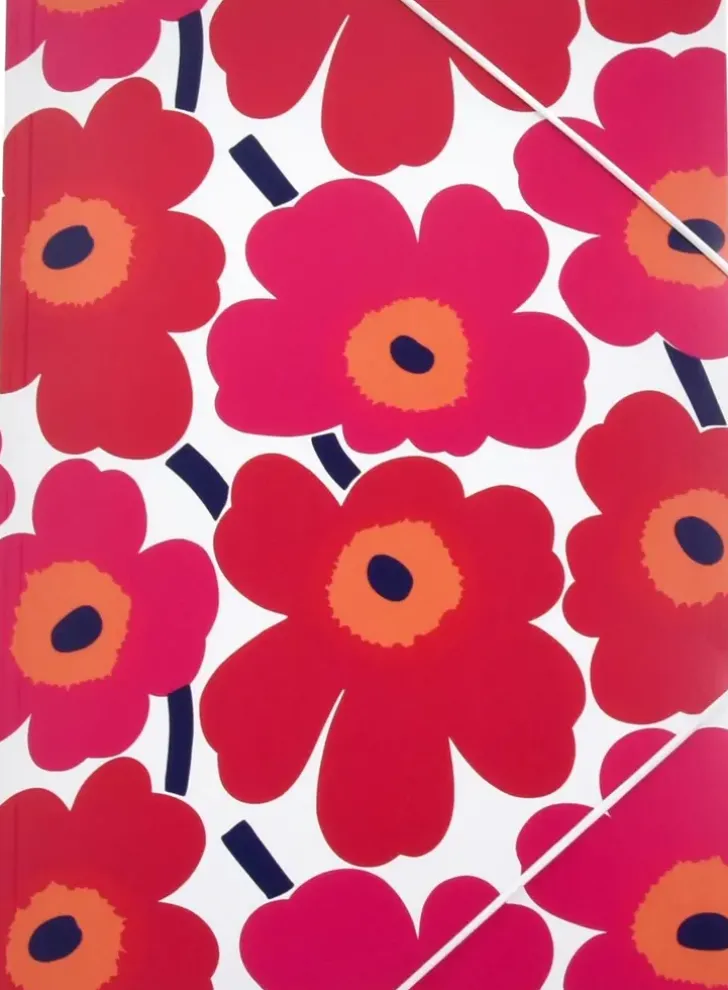 Karto Marimekko Kulmalukkokansio A4 Unikko Punainen