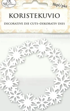 Koristekuvio Lumihiutalekranssi 5Kpl/Pkt