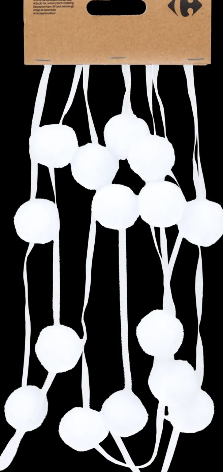 Koristepunos Pompom 180 Cm