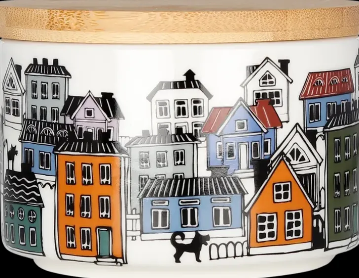 Kultakeramiikka Purkki Wanhakaupunki 5 Dl