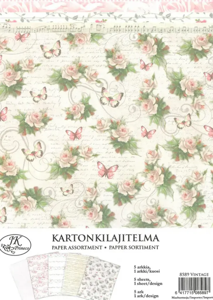 Kuviokartonkilajitelma Vintage A4/5