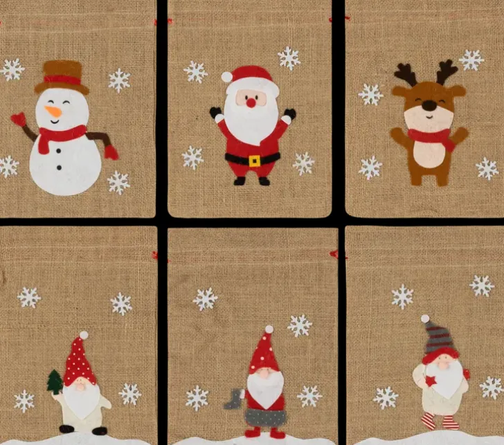 Lahjapussi Joulu 21X27 Cm, Erilaisia