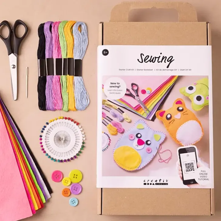 Lasten Askartelupakkaus Ompelu, Nallet