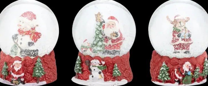 Lumisadepallo 8 Cm Punainen, Erilaisia