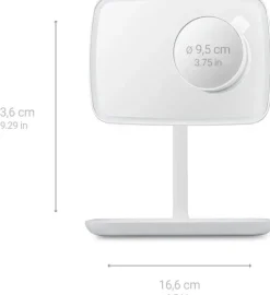 Medisana Kaantyva Meikkipeili Valolla Valkoinen Cm848