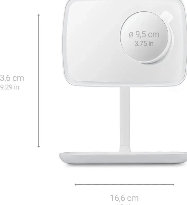 Medisana Kaantyva Meikkipeili Valolla Valkoinen Cm848