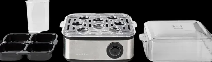 Nedis Munankeitin 8 Munan Mittakuppi Alumiini Musta