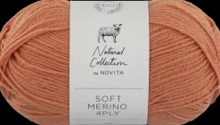 Novita Lanka Soft Merino 4 Ply 50 G Persikka 617