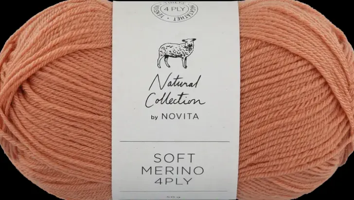 Novita Lanka Soft Merino 4 Ply 50 G Persikka 617